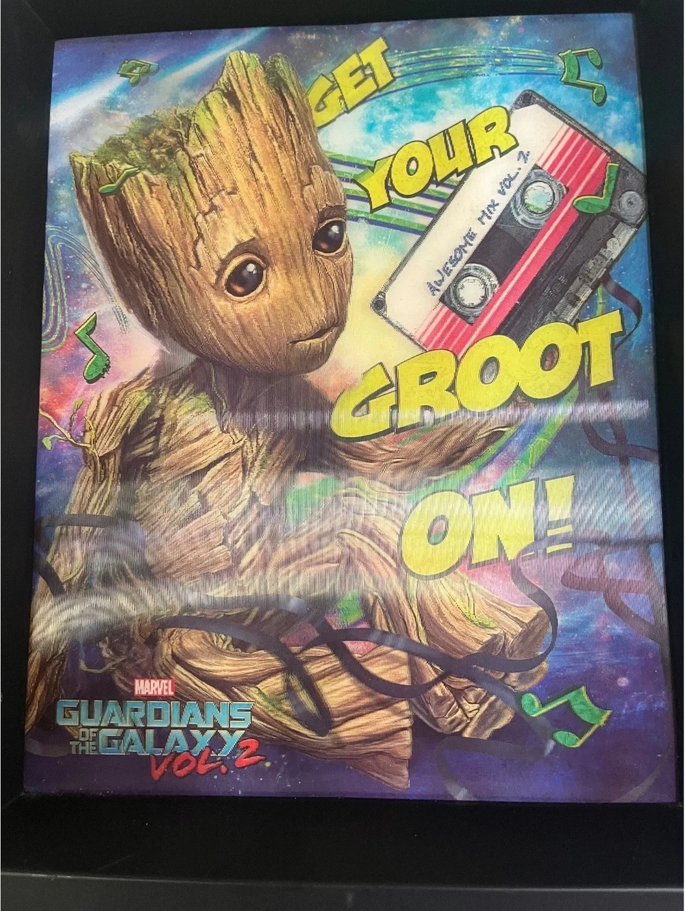 Guardians of the Galaxy Vol. 2 Baby Groot Wall Art - Framed Home Decor 9.25 x 11